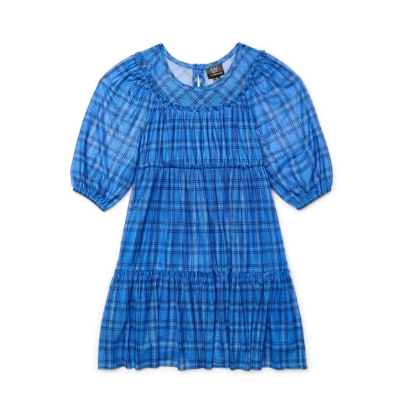 Zac Kids by Zac Posen Girls Size L (10-12) Tiered Ruffle Short Sleeve Dress